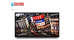 Desktop Screenshot of poloniamilitaris.pl